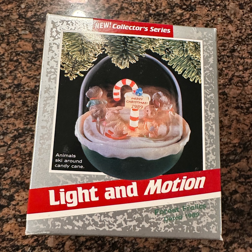 1989 Hallmark Keepsake Magic Ornament Light and Motion Forest Frolics Ornament